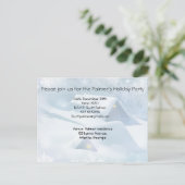 Schneedecke in einem Wald Einladungspostkarte (Stehend Vorderseite)