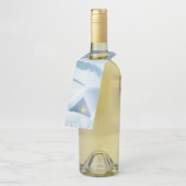 Schneedecke in einem Wald Flaschenanhänger (Angewinkelt)