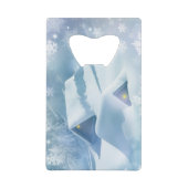 Schneedecke in einem Wald Geldbeutel Flaschenöffner (Vorderseite)