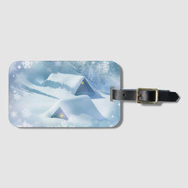 Schneedecke in einem Wald Gepäckanhänger