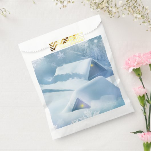 Schneedecke in einem Wald Geschenktütchen (Versiegelt)