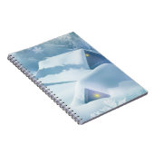 Schneedecke in einem Wald Notizblock (Rechte Seite)