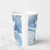 Schneedecke in einem Wald Pappbecher (Links)