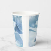 Schneedecke in einem Wald Pappbecher (Rechts)