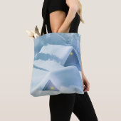 Schneedecke in einem Wald Tasche (Von Nahem)