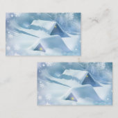 Schneedecke in einem Wald Visitenkarte (Vorne/Hinten)