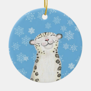 Schneedecke Keramik Weihnachtsbaumdekoration Ornament