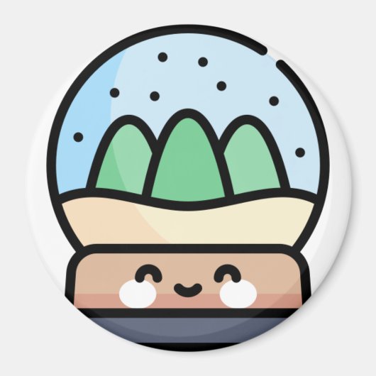 Schneedecke Magnet (Vorne)