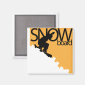 Schneedecke Magnet (Vorderseite/Rückseite)