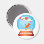 Schneedecke Magnet (Vorderseite/Rückseite)