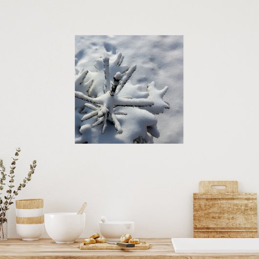 Schneedecke Poster (Küche)