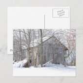Schneedecke Postkarte (Vorne/Hinten)