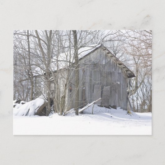Schneedecke Postkarte (Vorderseite)