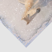 Schneedecke Seidenpapier (Ausschnitt)