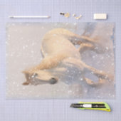 Schneedecke Seidenpapier (Handwerk)