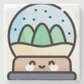 Schneedecke Steinuntersetzer (Vorderseite)