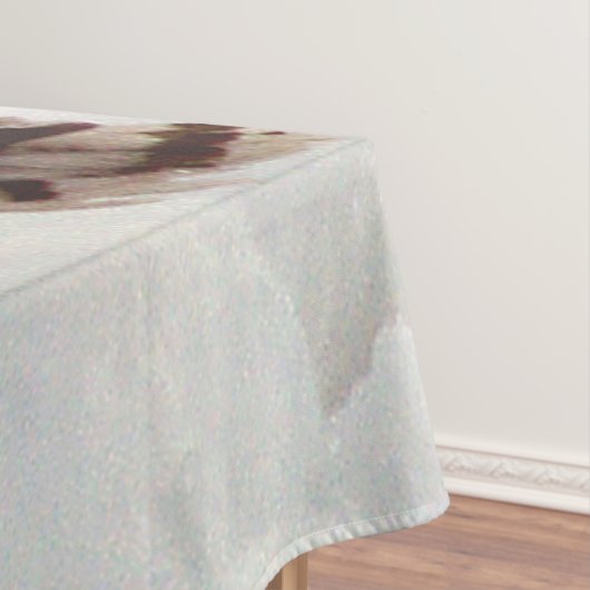 Schneedecke Tischdecke (Beispiel)