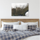 Schneedecke über den Staaten Leinwanddruck (Insitu (Schlafzimmer))