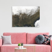 Schneedecke über den Staaten Leinwanddruck (Insitu (Wohnzimmer))