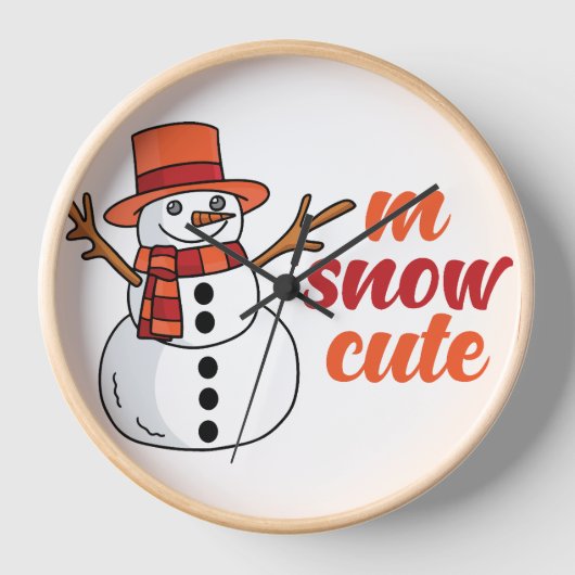 Schneedecke Uhr (Vorderseite)
