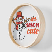 Schneedecke Uhr (Winkel)