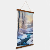 Schneedecke Wandteppich Mit Holzrahmen (Gewinkelt)