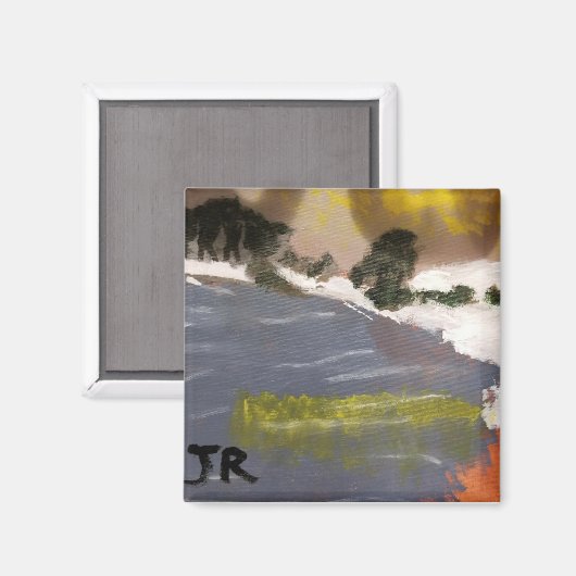 Schneedeckenmalmagnet Magnet (Vorderseite/Rückseite)