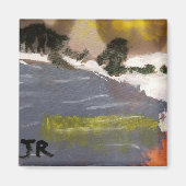 Schneedeckenmalmagnet Magnet (Vorne)