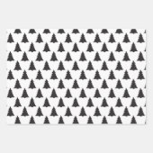 Schneedeckenpapier mit flachen Blättern Geschenkpapier Set (Vorderseite 2)