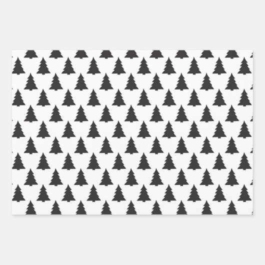 Schneedeckenpapier mit flachen Blättern Geschenkpapier Set (Vorderseite 2)