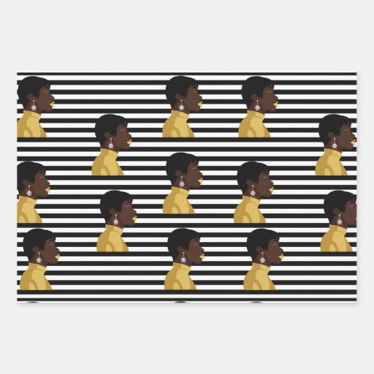 Schneedeckenpapier mit flachen Blättern Geschenkpapier Set (Vorderseite)