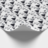 Schneedesigns verschiedener Gegenstände Geschenkpapier (Ecke)