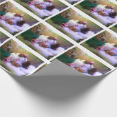 Schneedorf -Terrarium Foto - Geschenkpapier (Ecke)