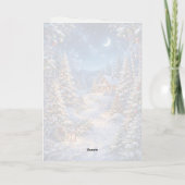 Schneedorff Weihnachtskarte Karte (Rückseite)