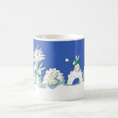 Schneedrache und Kaninchen-Tasse Kaffeetasse (Mittel)