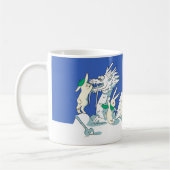 Schneedrache und Kaninchen-Tasse Kaffeetasse (Links)