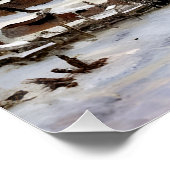 Schneeeffekt mit Sonneneinstellung Poster (Ecke)