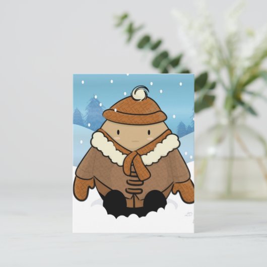 Schneeeier Postkarte (Stehend Vorderseite)