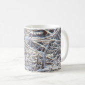 Schneeeiszweige im Winter Kaffeetasse (VorderseiteRechts)