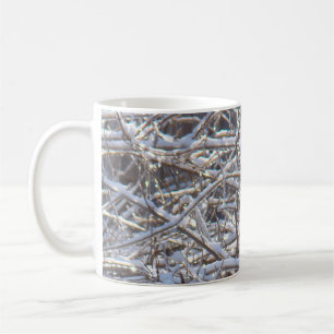 Schneeeiszweige im Winter Kaffeetasse