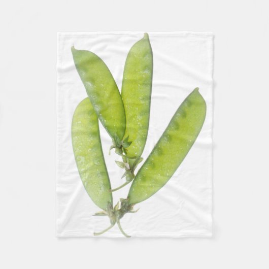 Schneeerbsen Fleecedecke (Vorderseite)