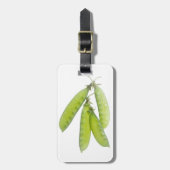 Schneeerbsen Gepäckanhänger (Vorderseite vertikal)