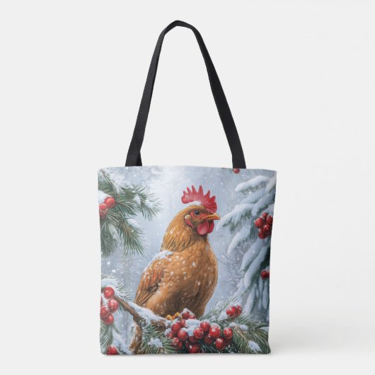 Schneeerlebnis mit Hühnchen Tasche (Rückseite)