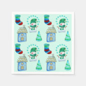 Schneeerlebnis - Muster Serviette (Vorderseite)