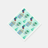 Schneeerlebnis - Muster Serviette (Ecke)