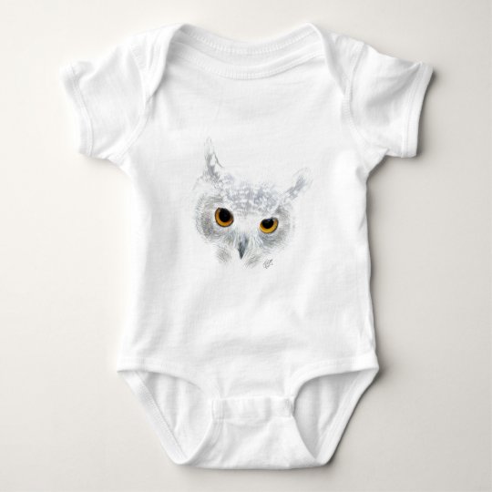 Schneeeule Baby Strampler