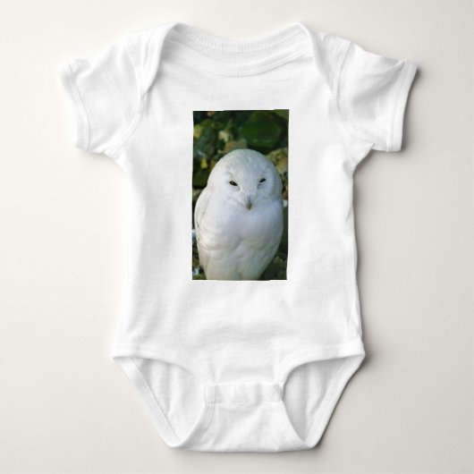 Schneeeule Baby Strampler (Vorderseite)