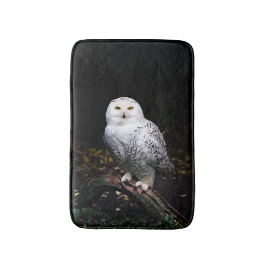 Schneeeule Badematte (Vorderseite Vertikal)
