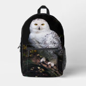 Schneeeule Bedruckter Rucksack (Vorderseite)