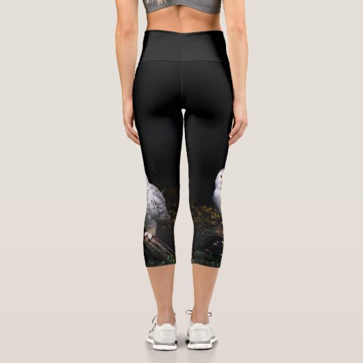 Schneeeule Capri Leggings (Rückseite)